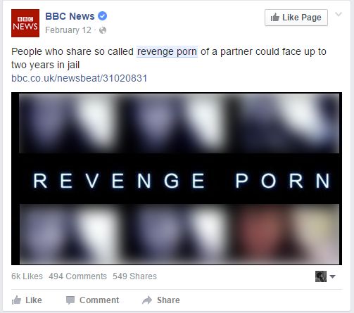 Facebook, report, revenge, porn, nude, sexually explicit, materials, pictures, videos