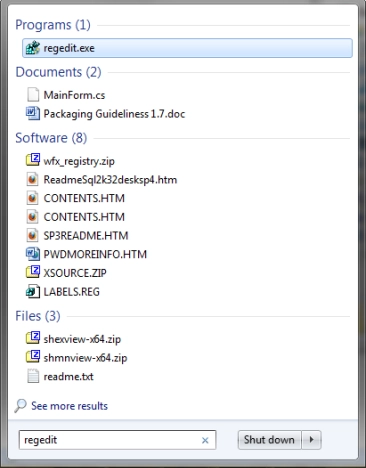Registry Editor