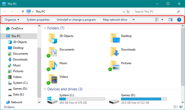 The ribbon in File Explorer has been disabled