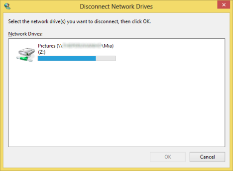 Remove Network Locations Mapped as Drives in Windows 8