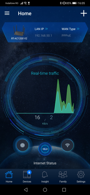 The ASUS Router mobile app