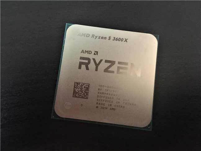 The AMD Ryzen 5 3600X processor