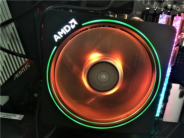 The Wraith Prism with RGB LED cooler bundled with the AMD Ryzen 7 3700X