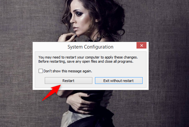 System Configuration prompt