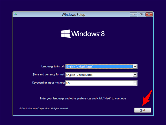 The Windows 8 Setup