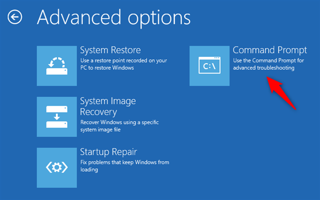 Starting the Command Prompt