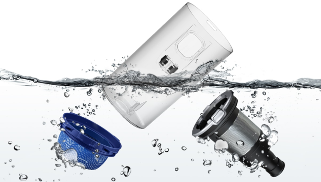 Samsung JET - Washable dust tank and multi-cyclone system