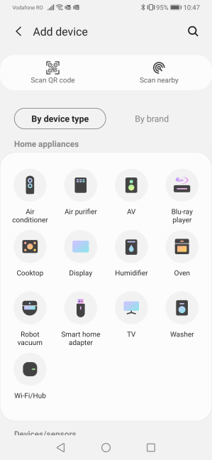 Adding Samsung AX60R5080WD to the SmartThings app