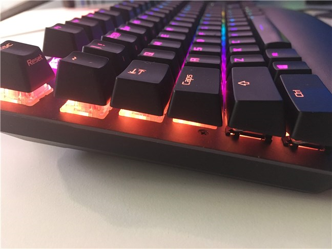 The ASUS ROG Strix Scope TKL Deluxe has a floating keys design