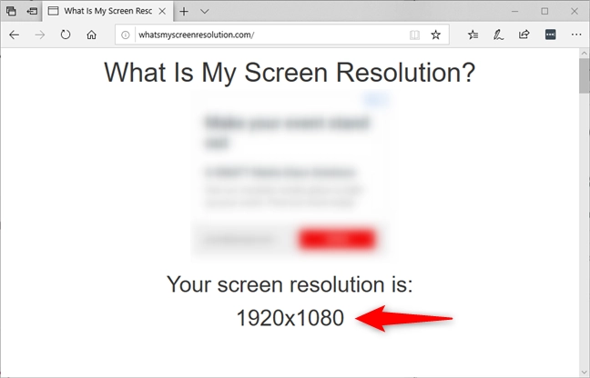 A website that automatically detects the screen resolution