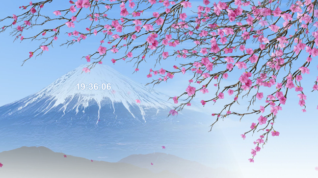 The Japan Spring screensaver
