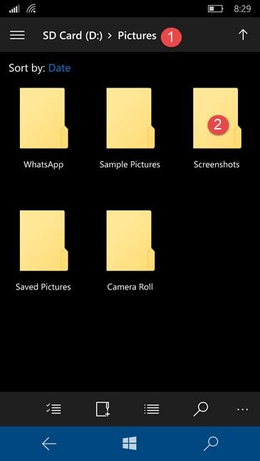 take, screenshots, pictures, Windows Phone, Windows 10 Mobile