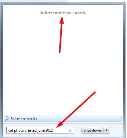 Natural Language Search in Windows 7