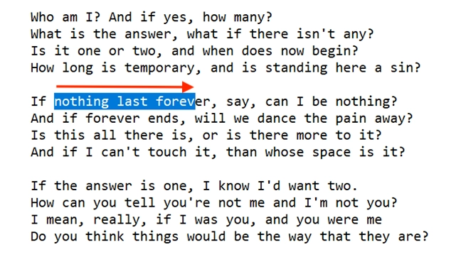 Clicking and holding while dragging the cursor selects text