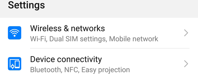 Android Settings