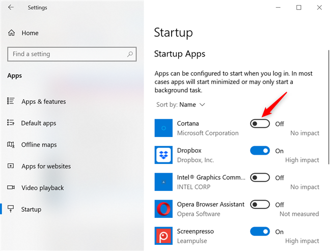 windows 10 change what programs run at startup