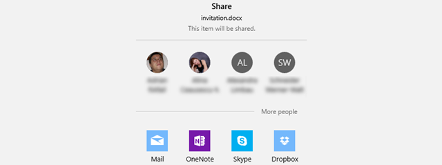 How to share files from File Explorer to apps like Mail, Skype, Dropbox, or OneDrive, in two steps