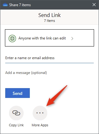 The More Apps button