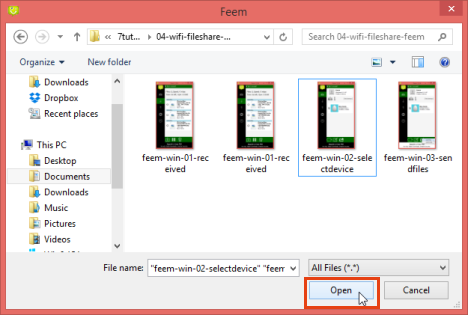 Feem, share, transfer, files, smartphone, PC, Android, Windows 7, Windows 8.1