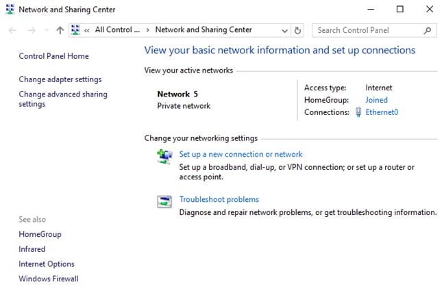Windows, sharing, settings, network