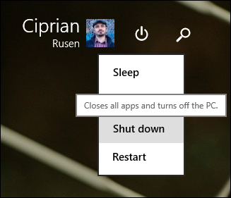 Shut Down, Restart, Windows 8, Windows 8.1