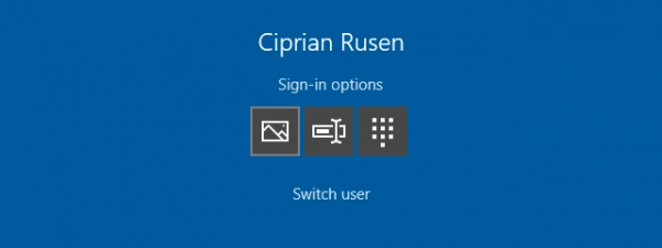 Windows 10 sign-in options