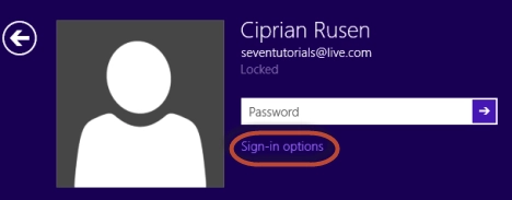Windows 8 , Windows 8.1, Sign-in options, log in, password, PIN, picture