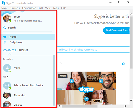 Skype, Windows, app, how to, use, manage, profile, privacy, settings