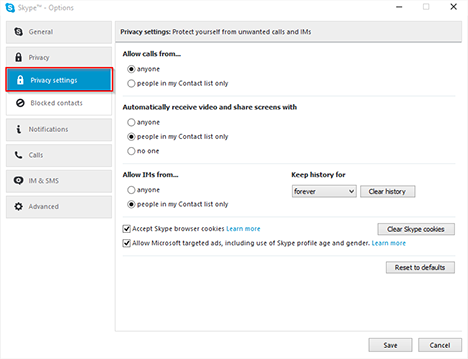 Skype, Windows, app, how to, use, manage, profile, privacy, settings