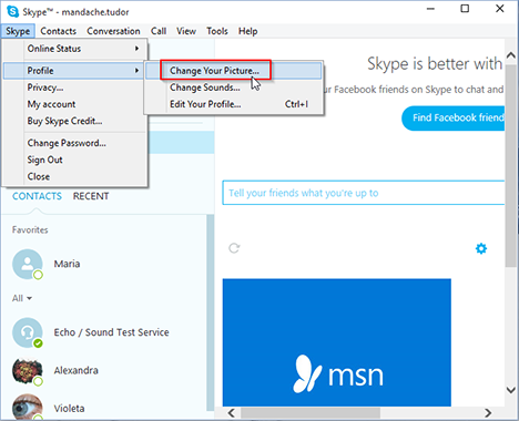 Skype, Windows, app, how to, use, manage, profile, privacy, settings