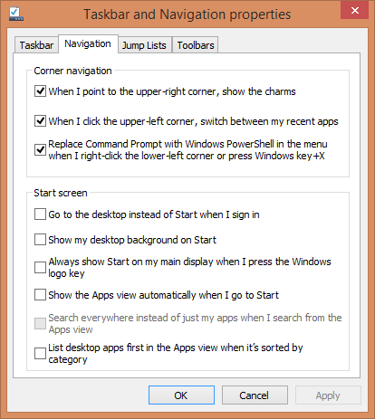 Windows 8.1, Start Menu, alternative, Start Screen, Desktop