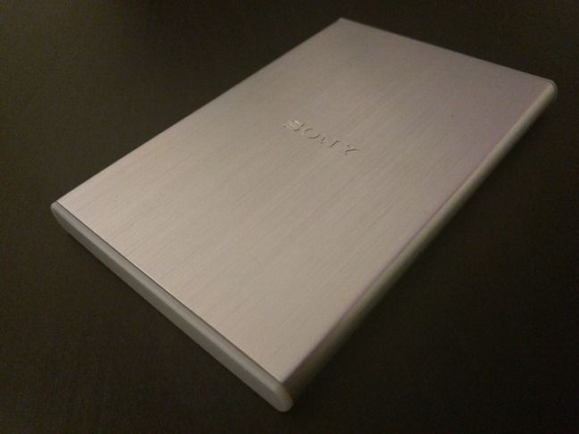 Sony, HD-S1A, external, hard, disk, drive, portable, storage, slim, cool