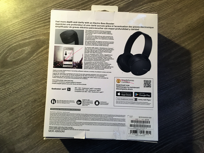 Sony mdrxb950n1b sales