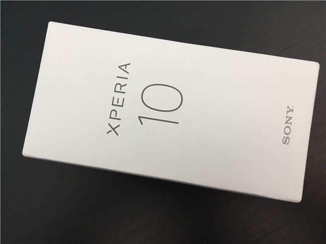 The box of the Sony Xperia 10