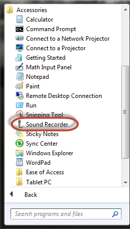 Sound Recorder, Windows 7, Windows 8