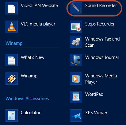 Sound Recorder, Windows 7, Windows 8