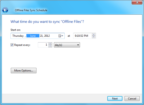 Offline files