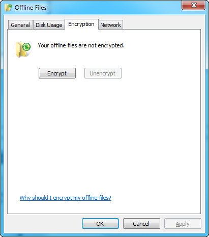 Offline Files in Windows 7