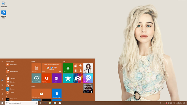 The Windows 10 Start Menu