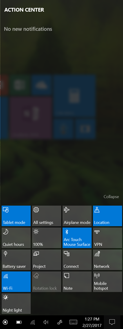 Windows 10, Start Menu, Tablet Mode, Full Screen