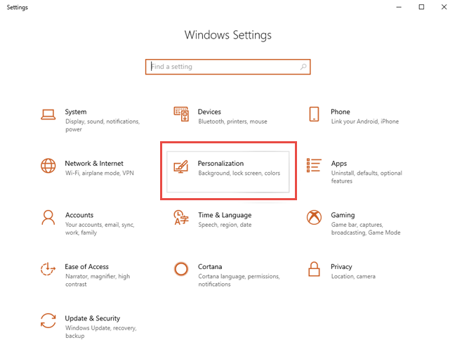 Windows 10 Settings