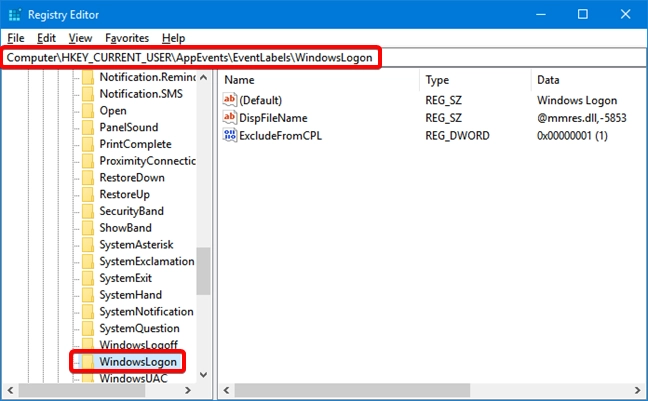 Navigate to WindowsLogon in Registry Editor