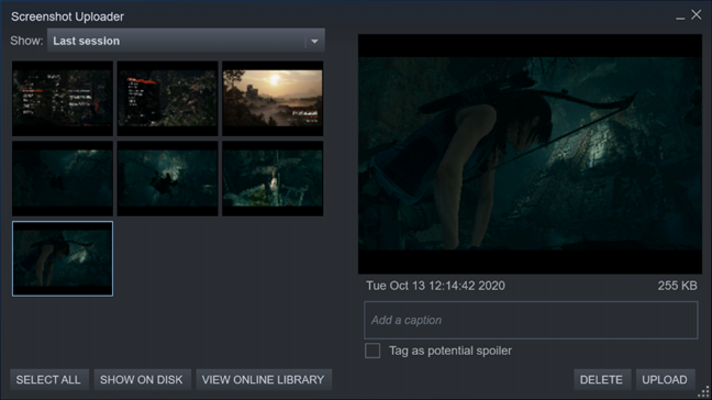 Steam Screenshot Uploader