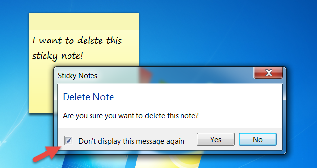 Sticky Notes, Windows 7, Windows 8.1