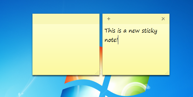 Sticky Notes, Windows 7, Windows 8.1