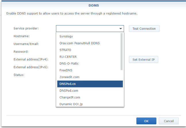 Setting up the DDNS on the Synology MR2200ac