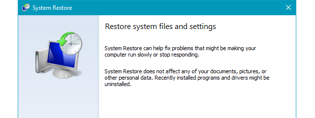 How to configure System Restore in Windows 10