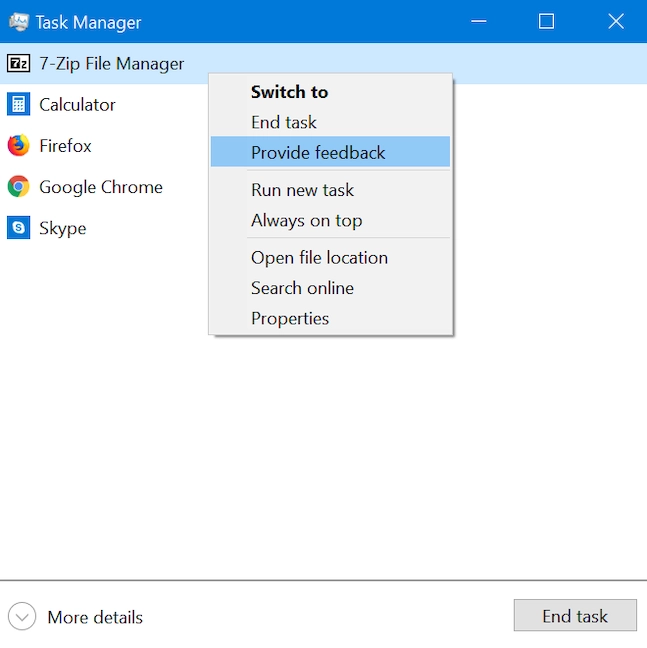 9 Things you can do from the Task Manager's compact view in Windows 10 Digital Citizen