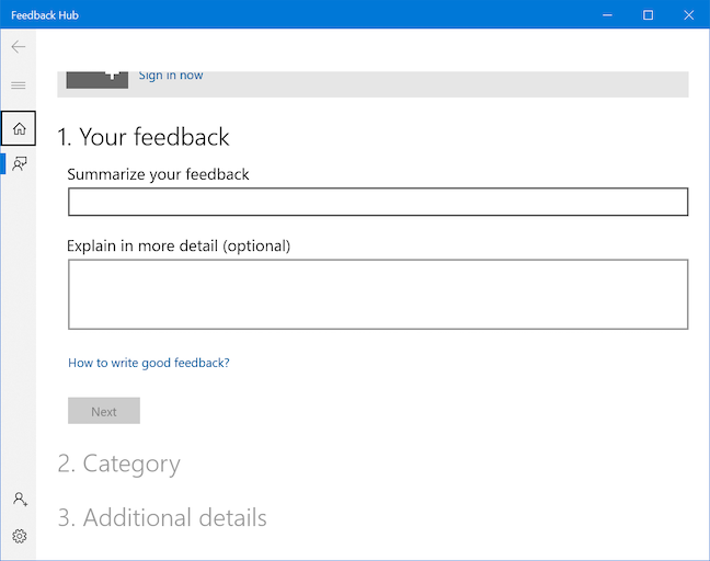 Use the Feedback Hub to make your voice heard