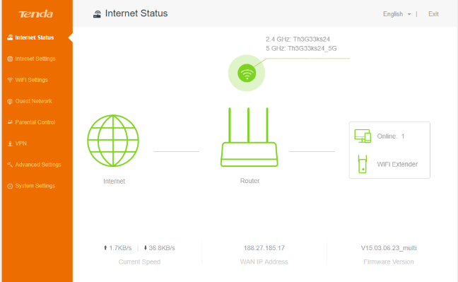 Tenda AC10, AC1200, wireless, router